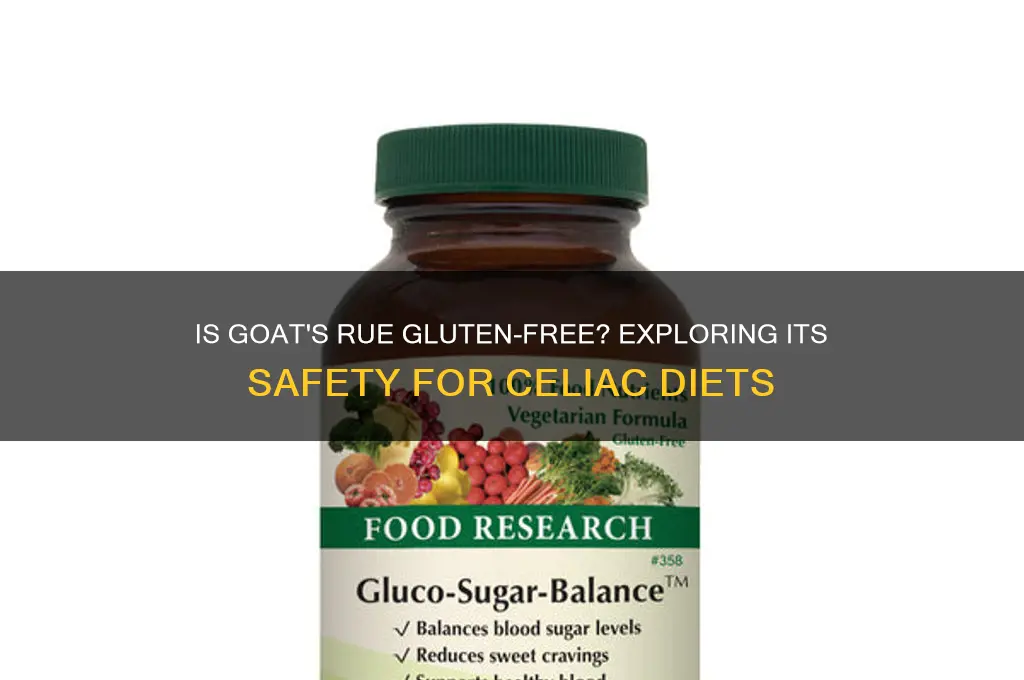 is goats rue gluten free