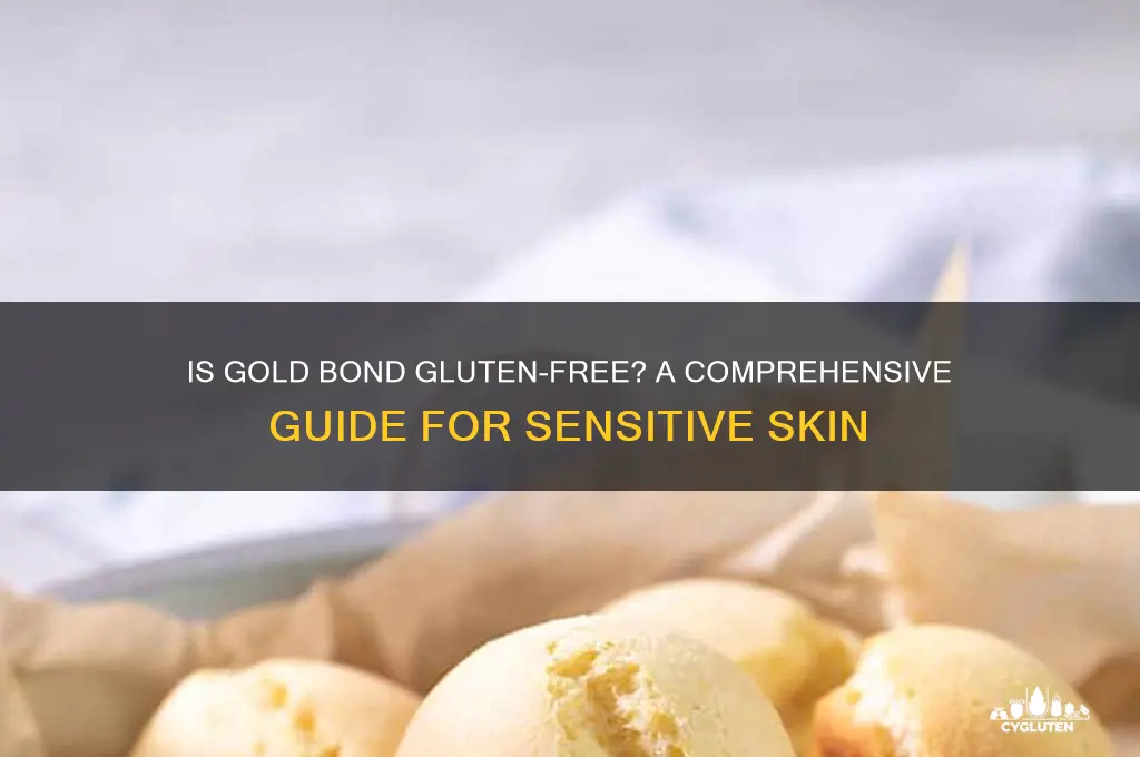 is goldbond gluten free