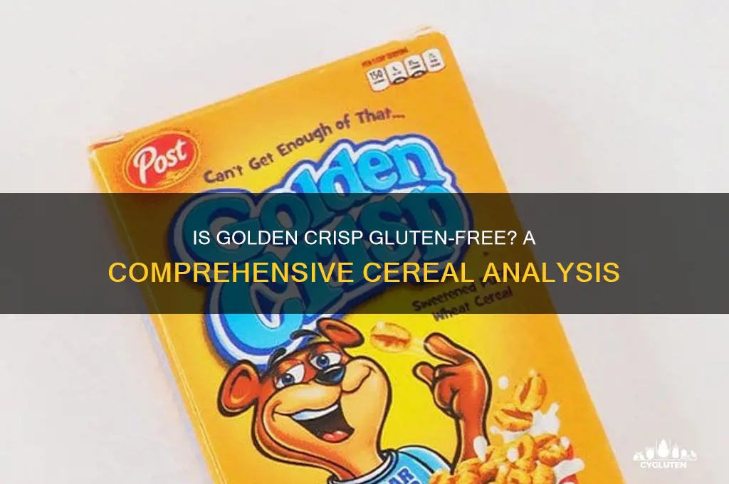 is golden crisp gluten free