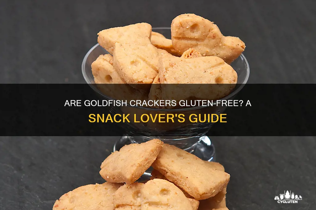 is goldfish crackers gluten free