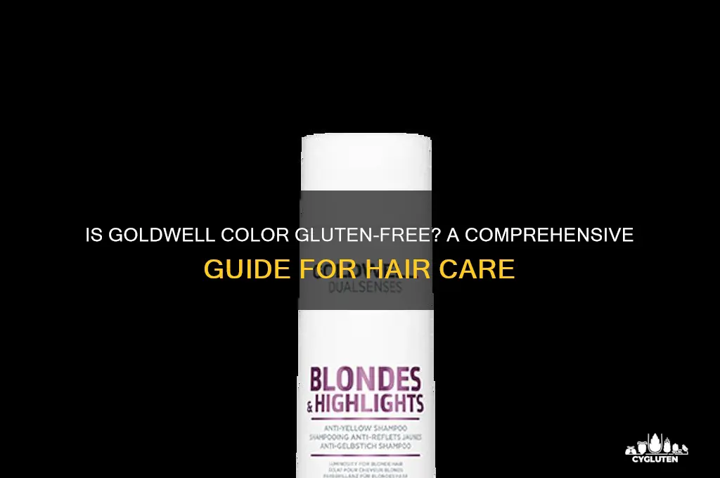 is goldwell color gluten free