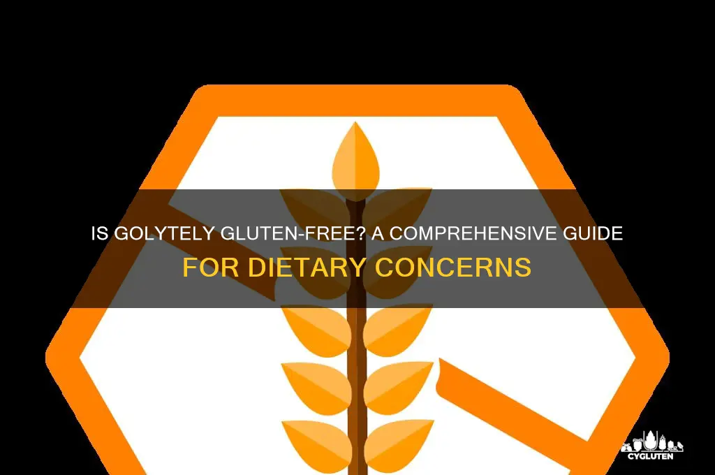 is golytely gluten free