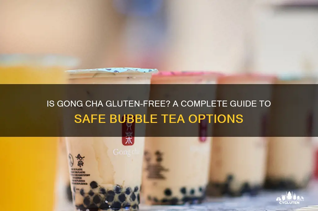 is gong cha gluten free
