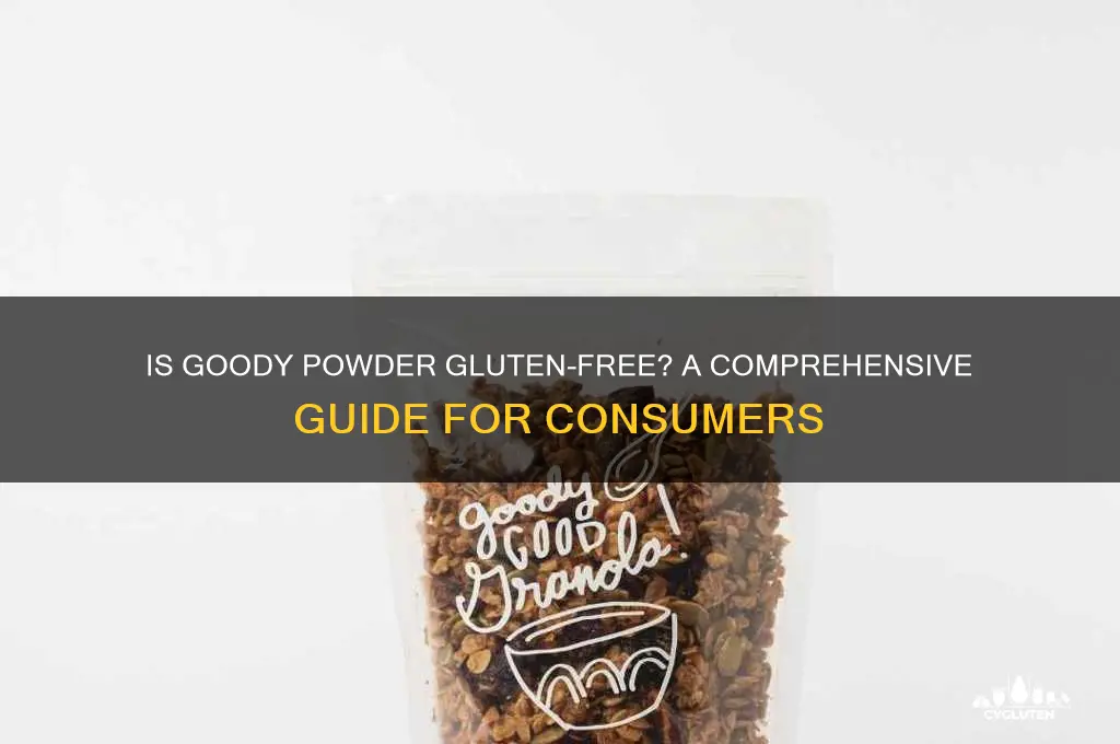 is goody powder gluten free