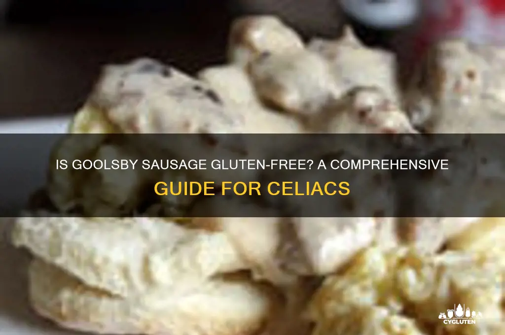 is goolsby sausage gluten free