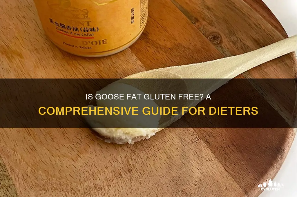 is goose fat gluten free
