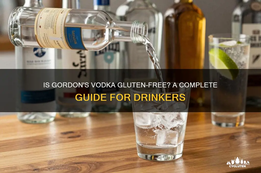is gordons vodka gluten free