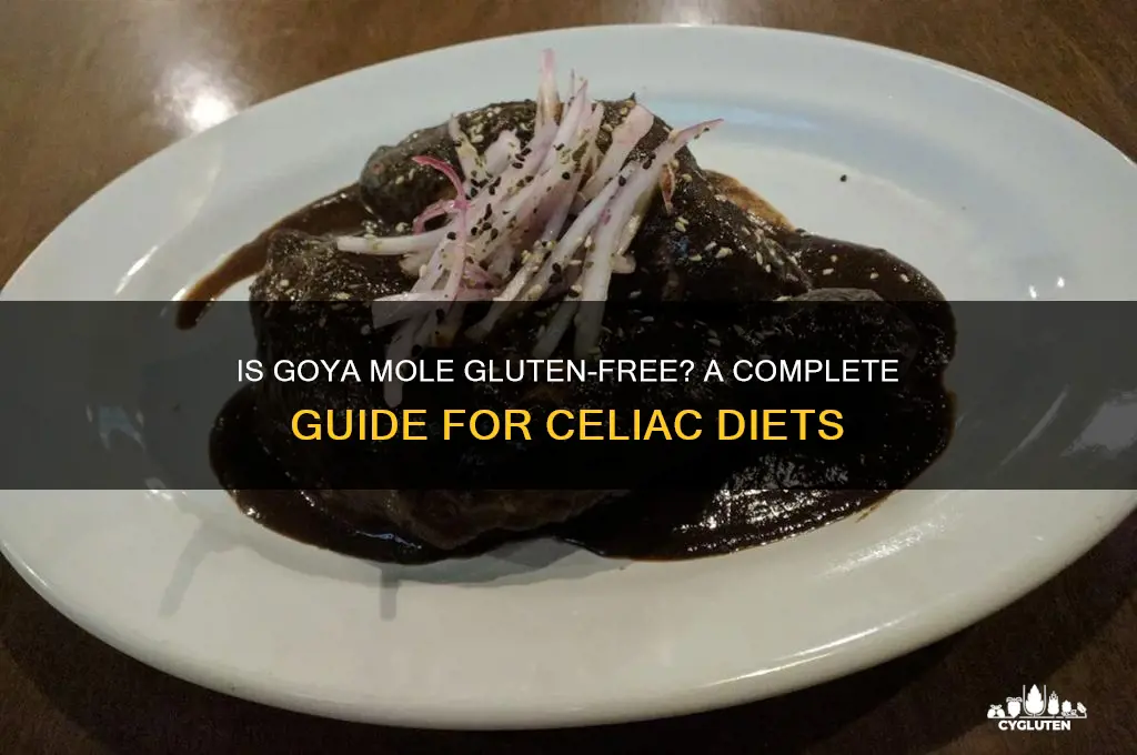 is goya mole gluten free