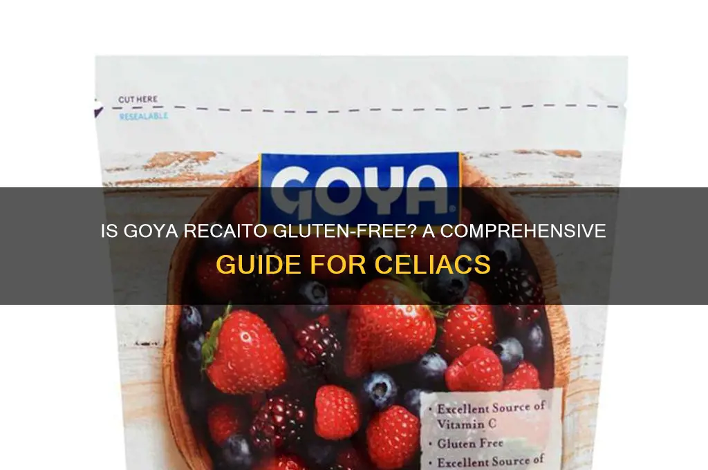 is goya recaito gluten free