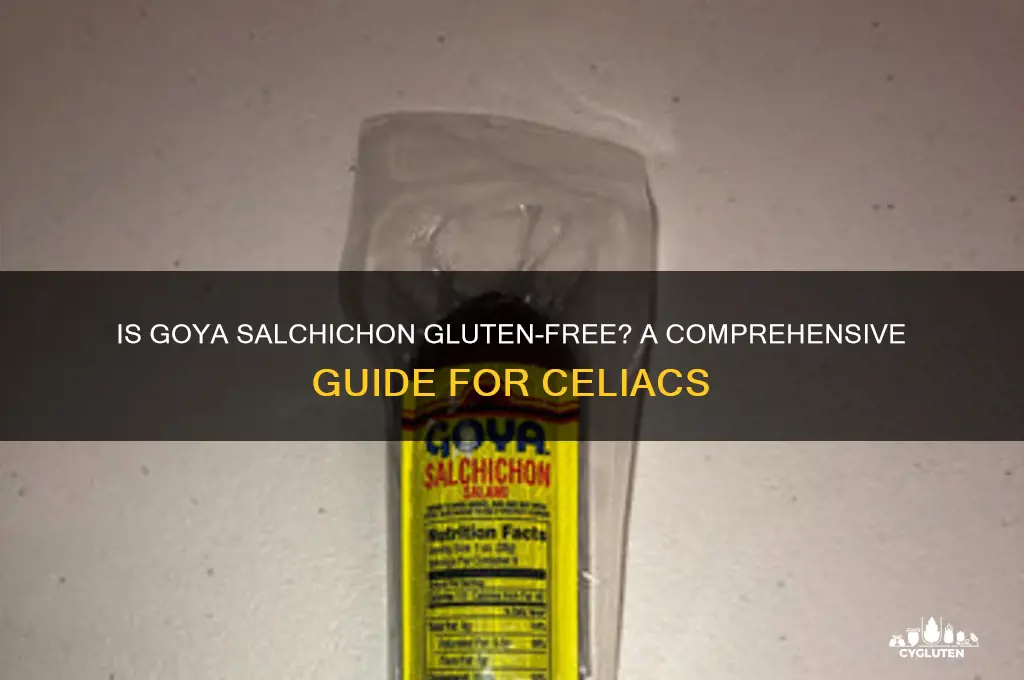is goya salchichon gluten free