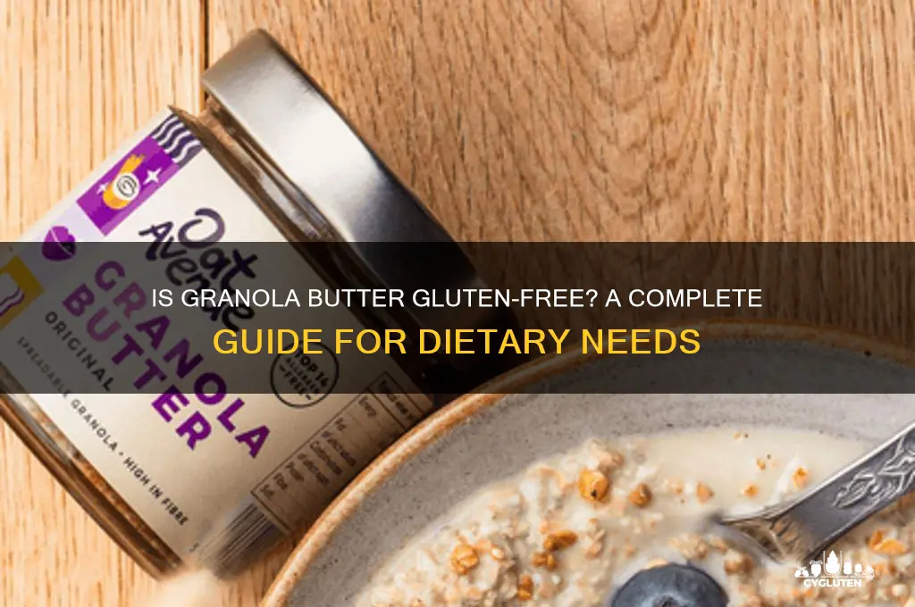 is granola butter gluten free