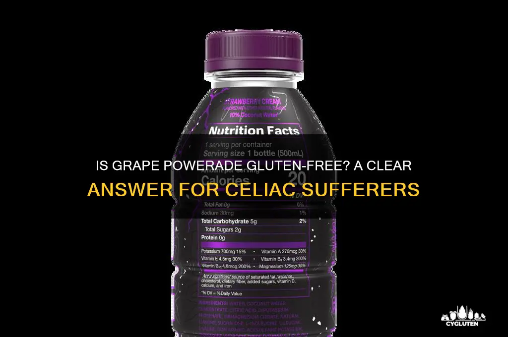 is grape powerade gluten free