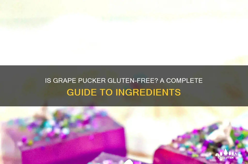 is grape pucker gluten free