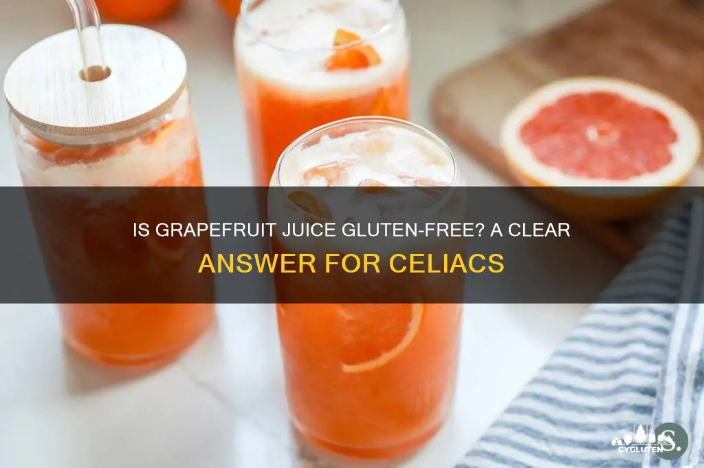 is grapefruit juice gluten free