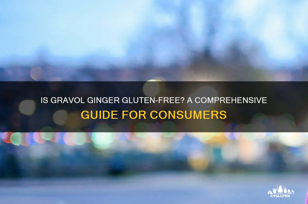 is gravol ginger gluten free