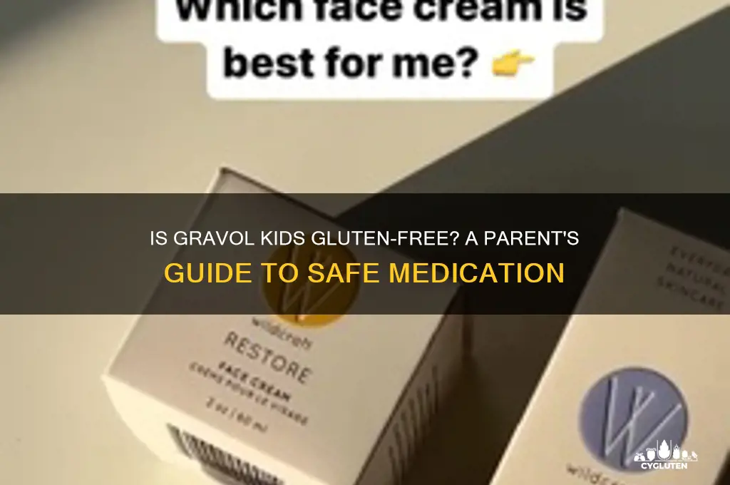 is gravol kids gluten free