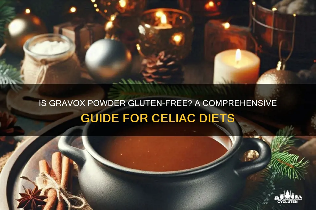 is gravox powder gluten free