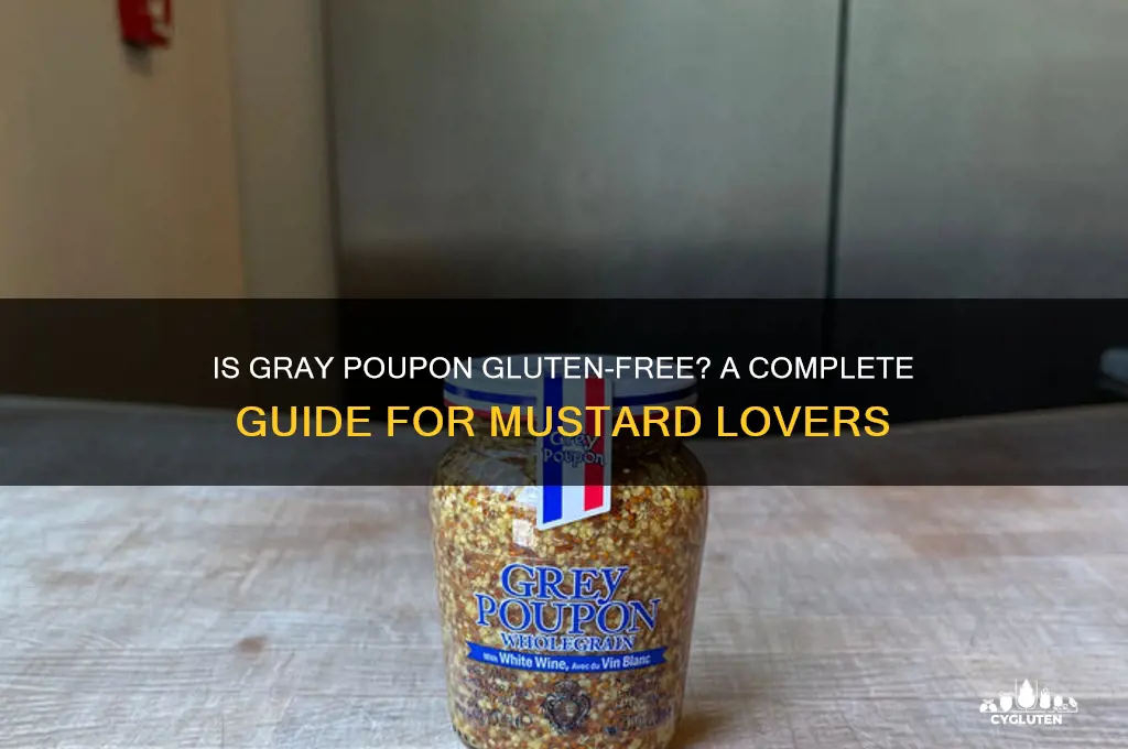 is gray poupon gluten free
