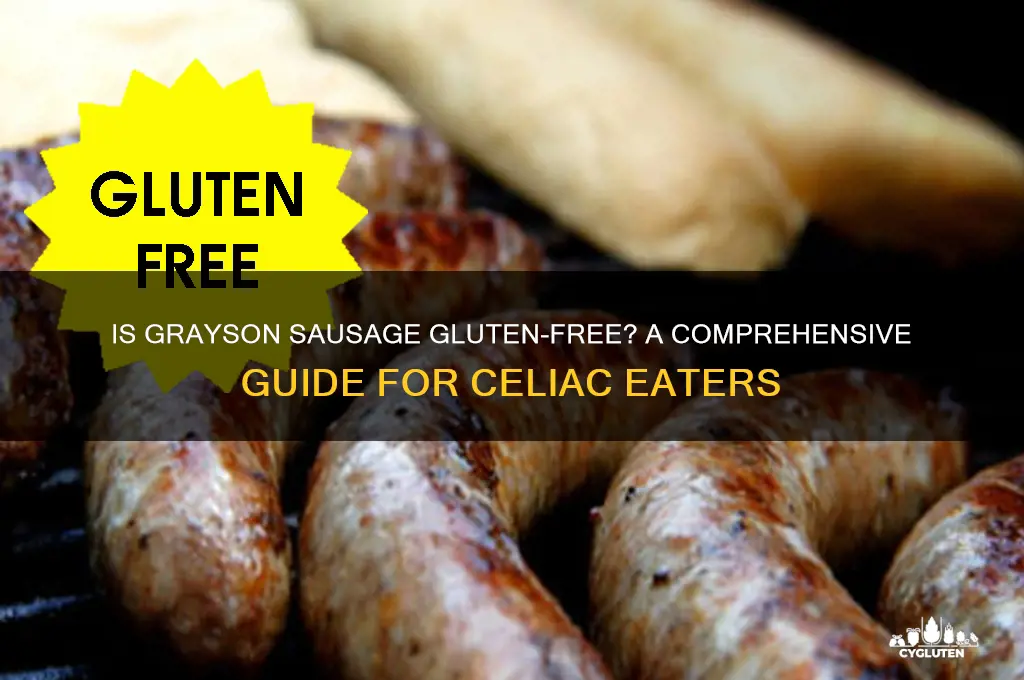 is grayson sausage gluten free