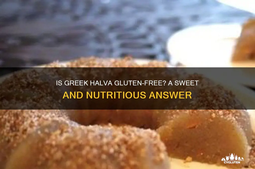 is greek halva gluten free