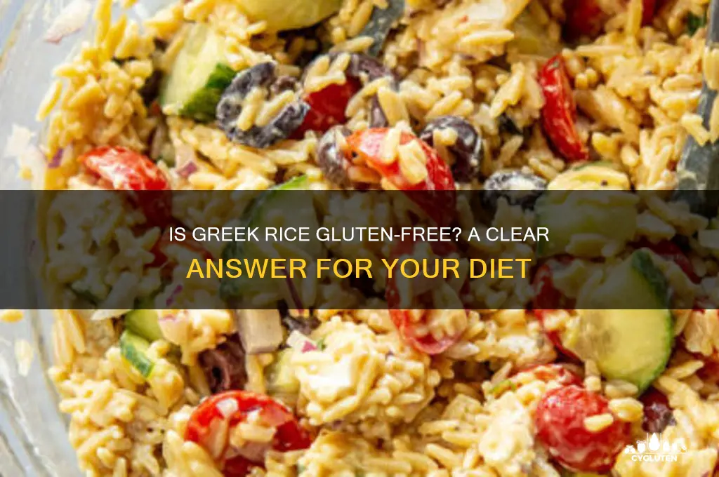 is greek rice gluten free