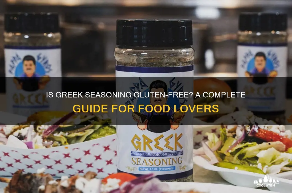 is greek seasoning gluten free