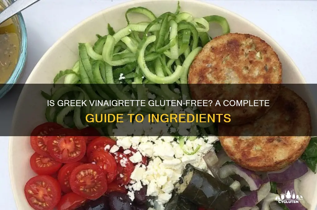 is greek vinaigrette gluten free