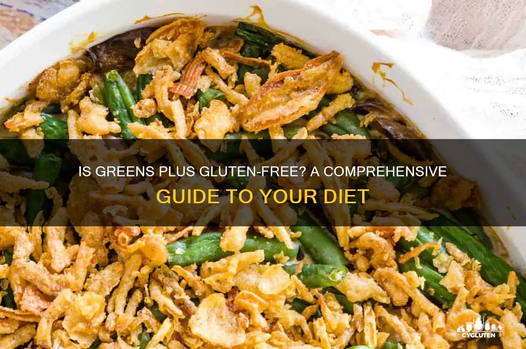 is greens plus gluten free