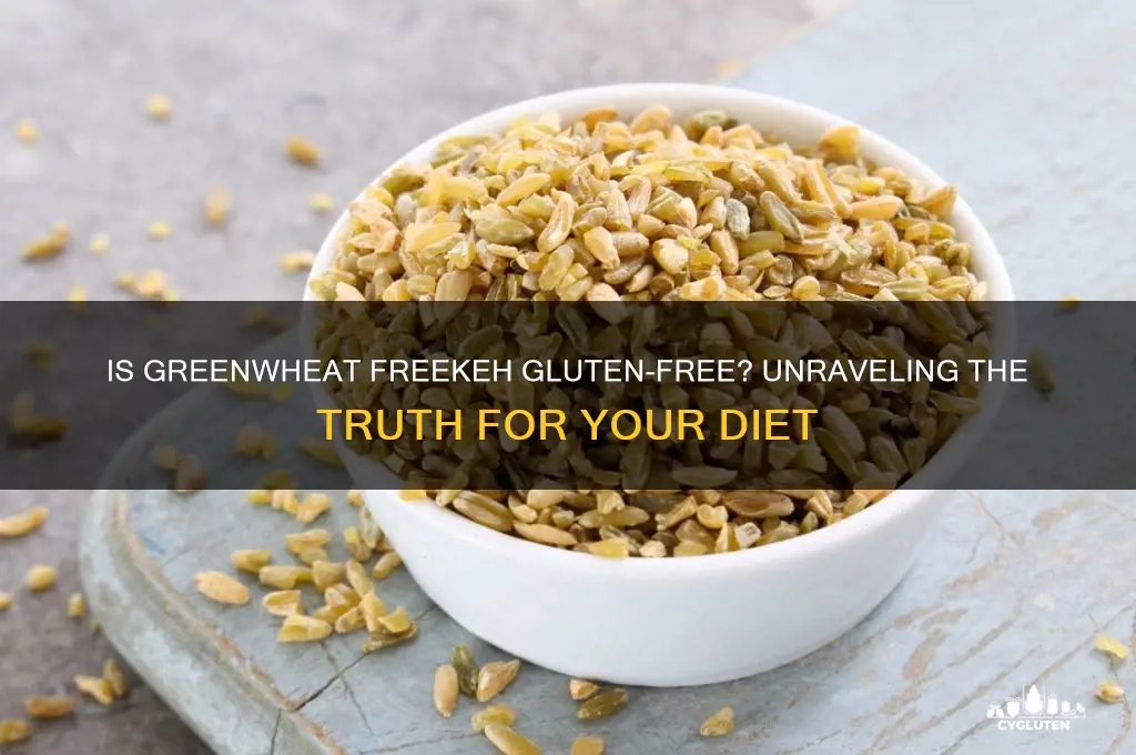 is greenwheat freekeh gluten free