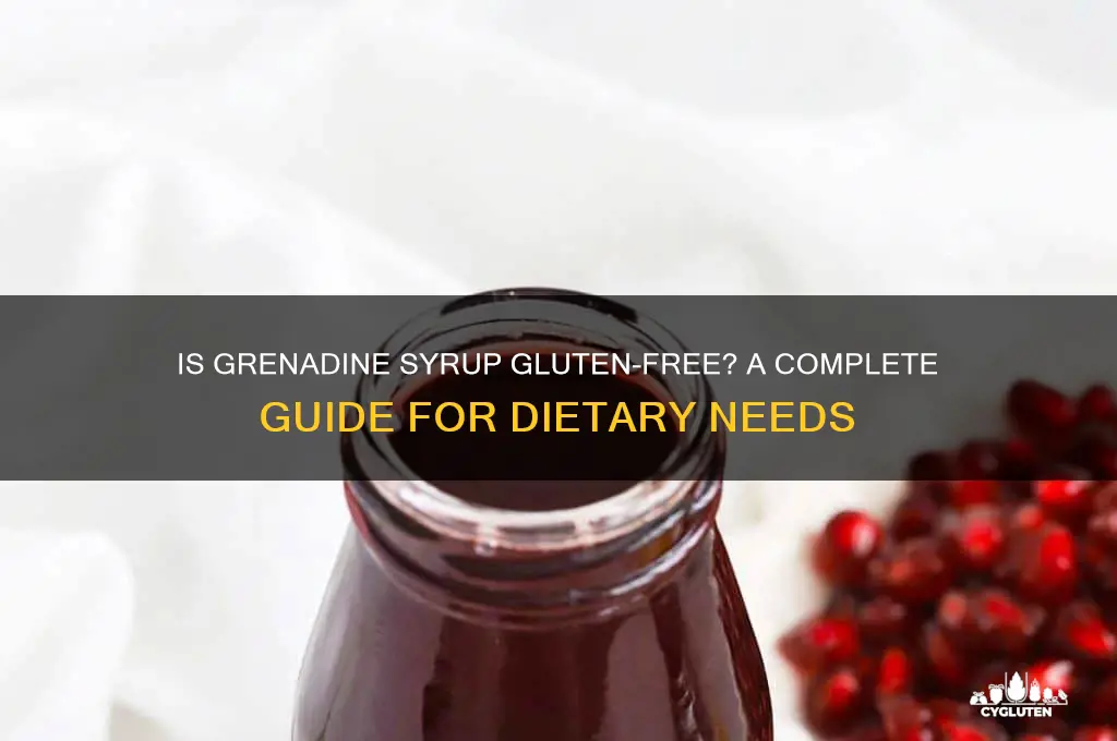 is grenadine syrup gluten free
