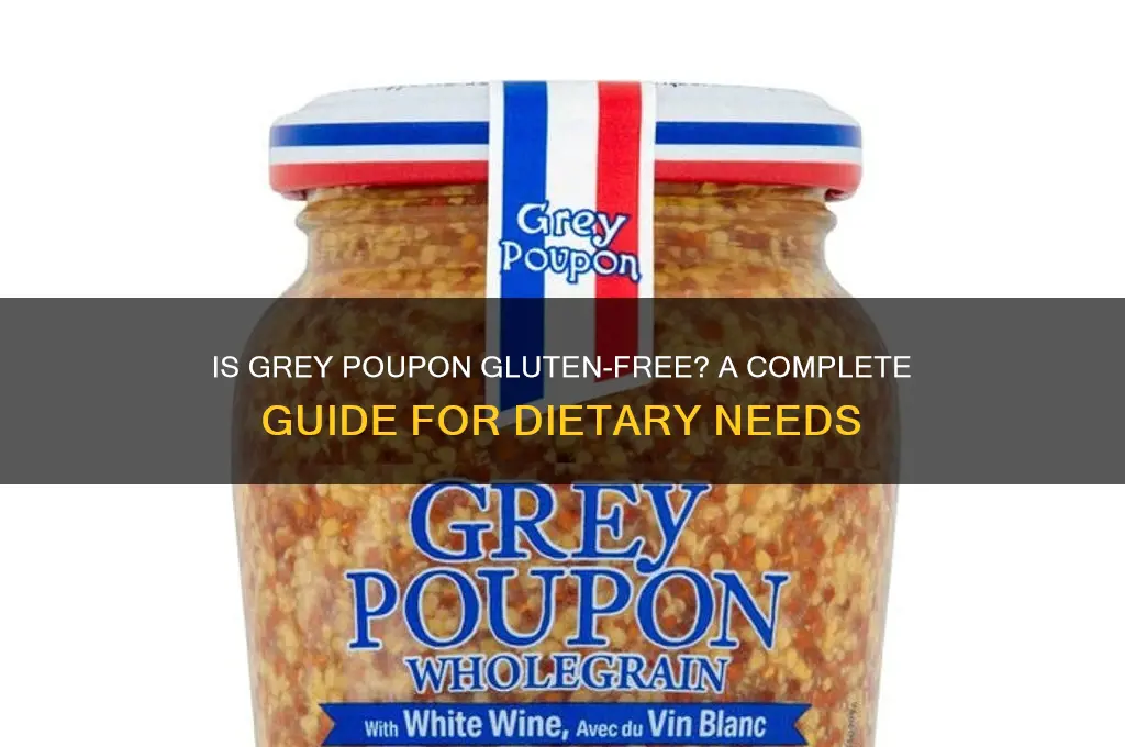 is grey poupon gluten free