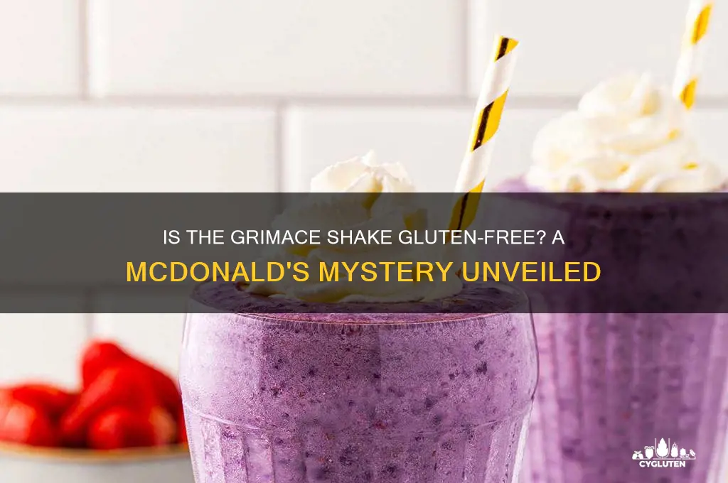is grimace shake gluten free