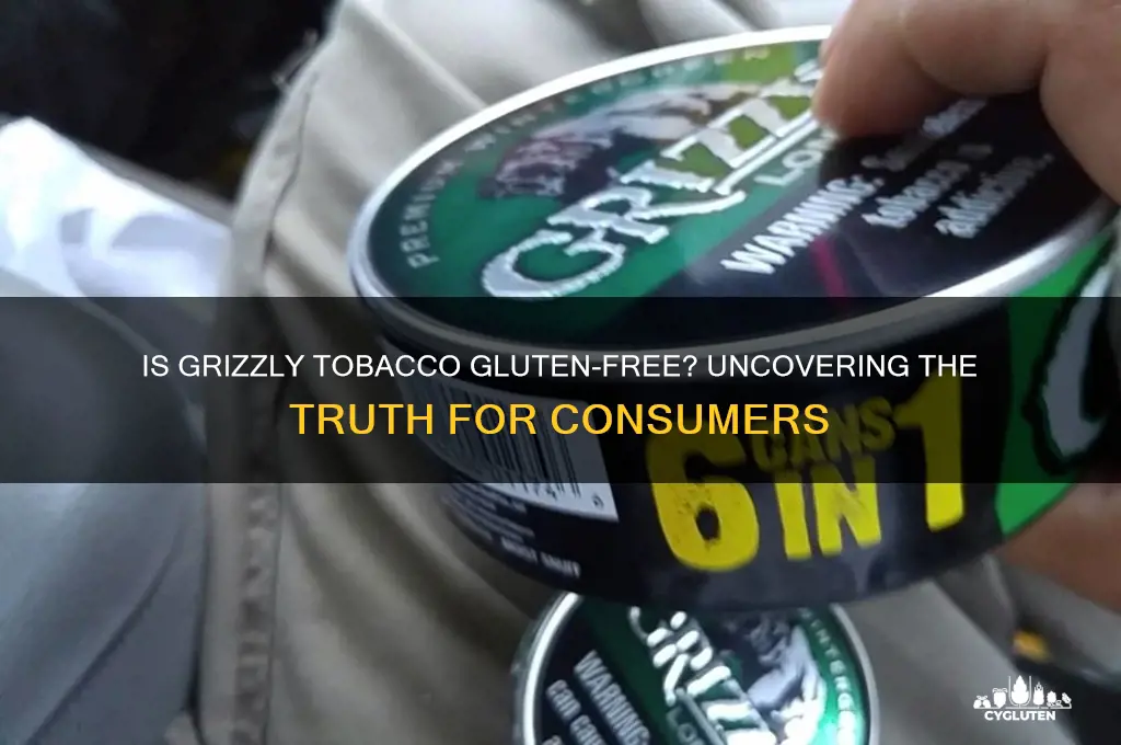 is grizzly tobacco gluten free