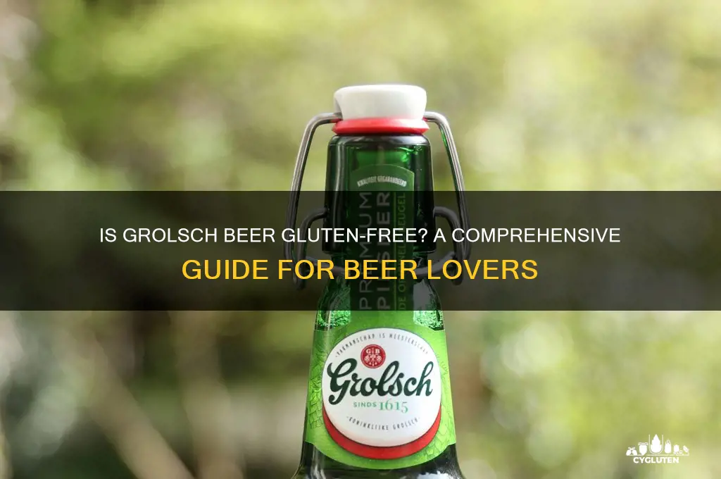 is grolsch beer gluten free