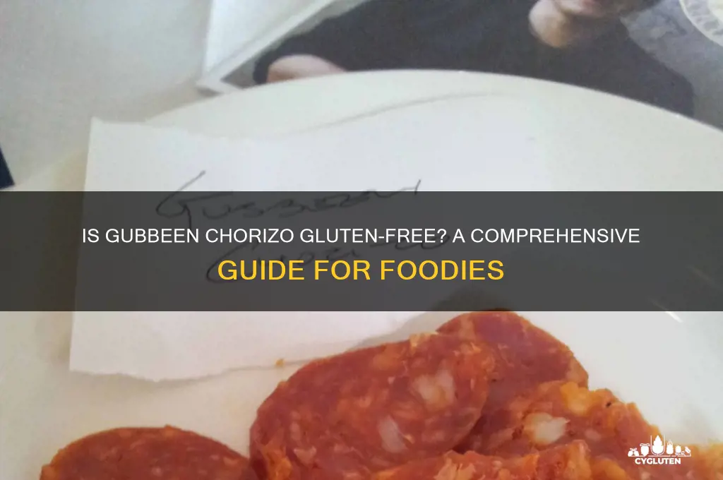 is gubbeen chorizo gluten free