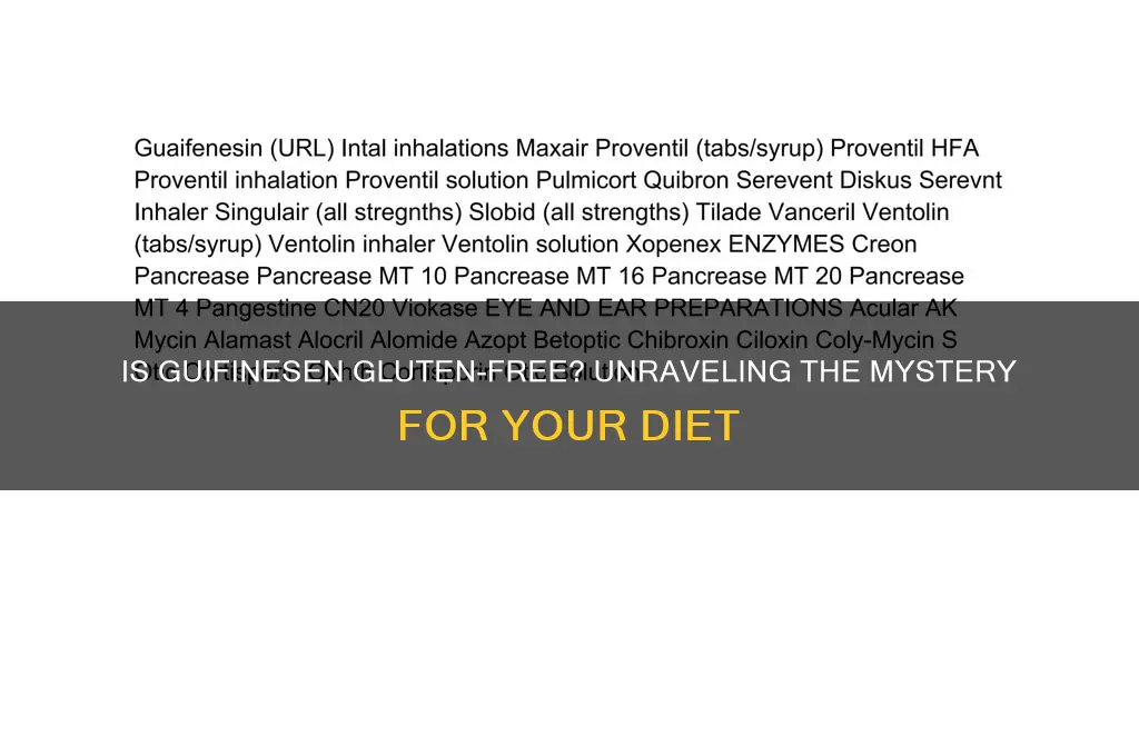 is guifinesen gluten free
