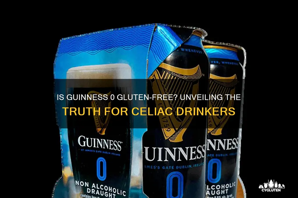 is guinness 0 gluten free