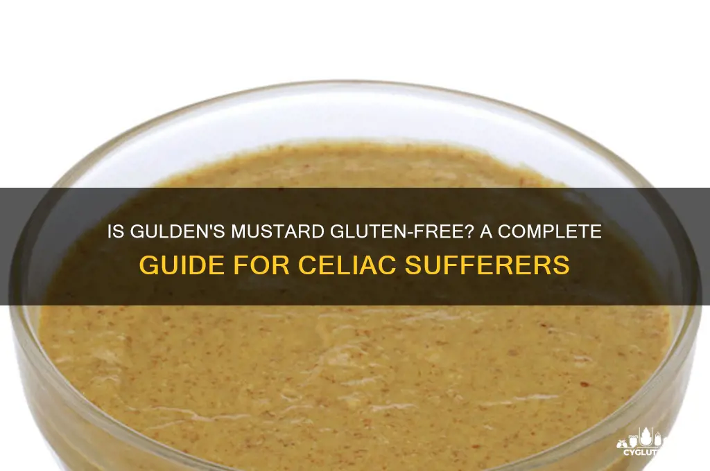 is guldens mustard gluten free