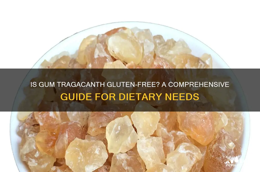is gum tragacanth gluten free