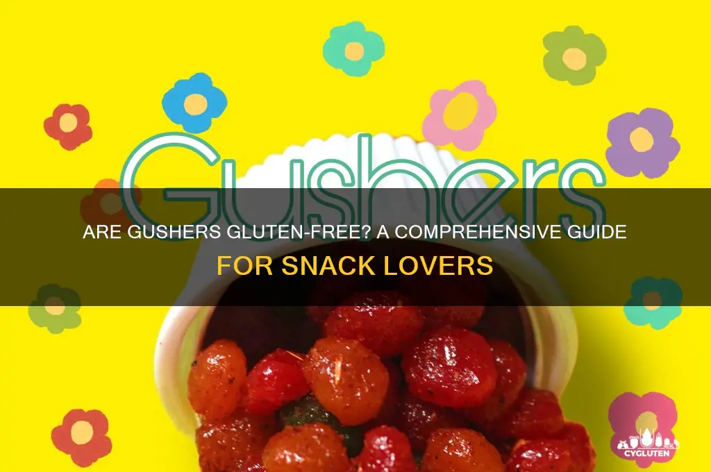 is gushers gluten free
