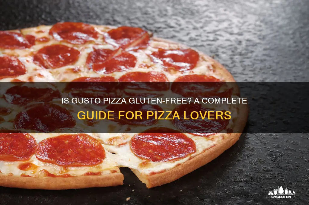 is gusto pizza gluten free