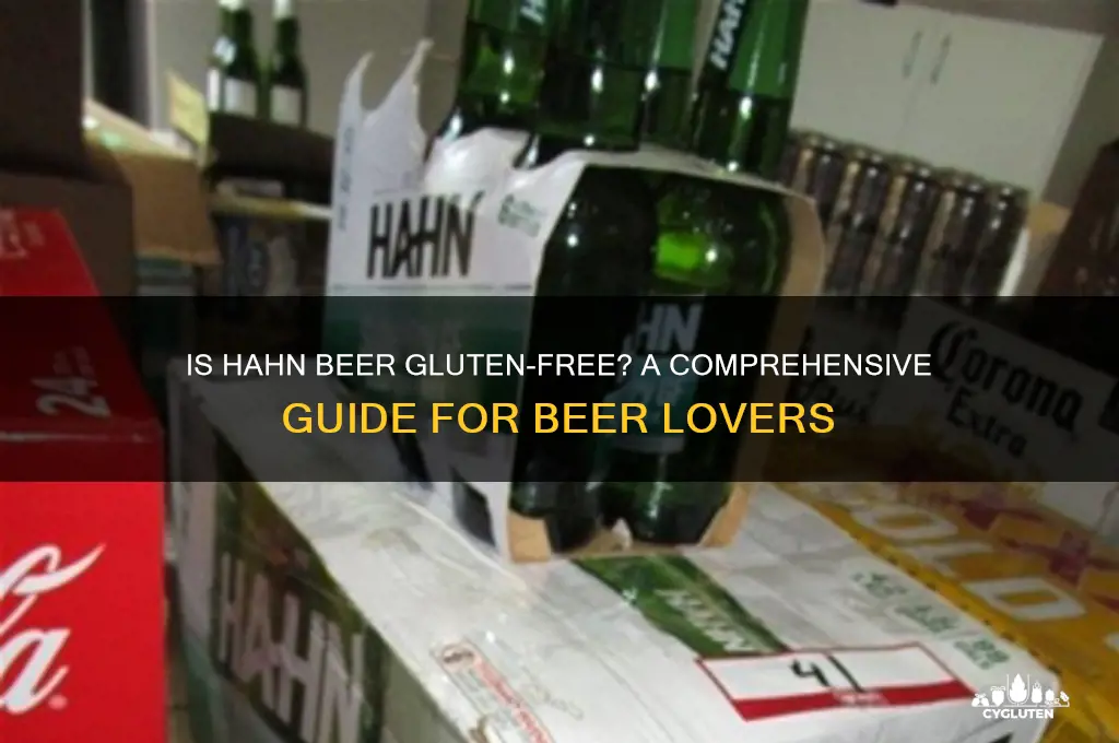 is hahn beer gluten free
