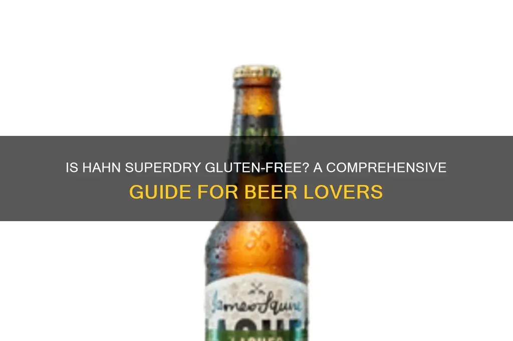 is hahn superdry gluten free