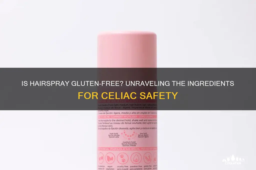 is hairspray gluten free