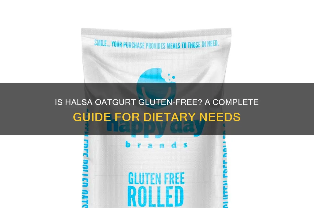 is halsa oatgurt gluten free