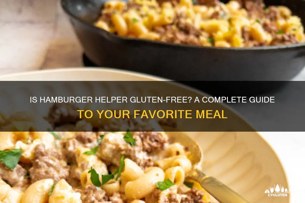 is hamburger helper gluten free