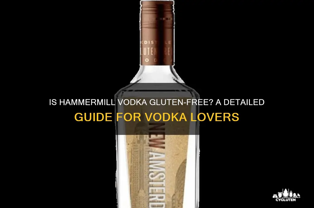 is hammermill vodka gluten free