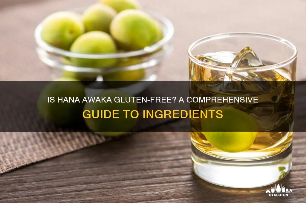 is hana awaka gluten free