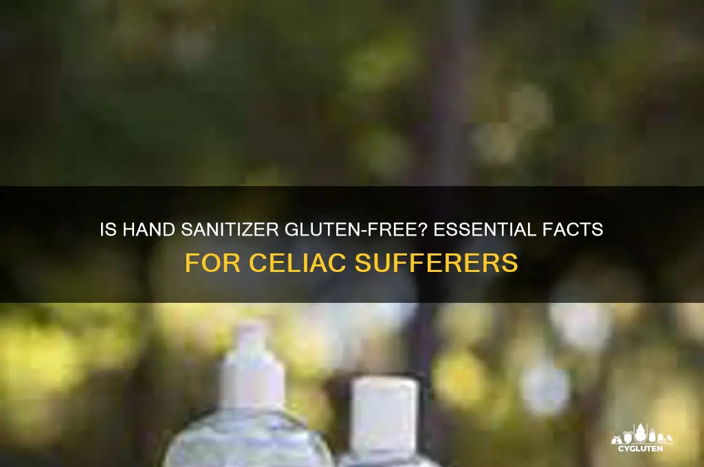 is hand sanitizer gluten free