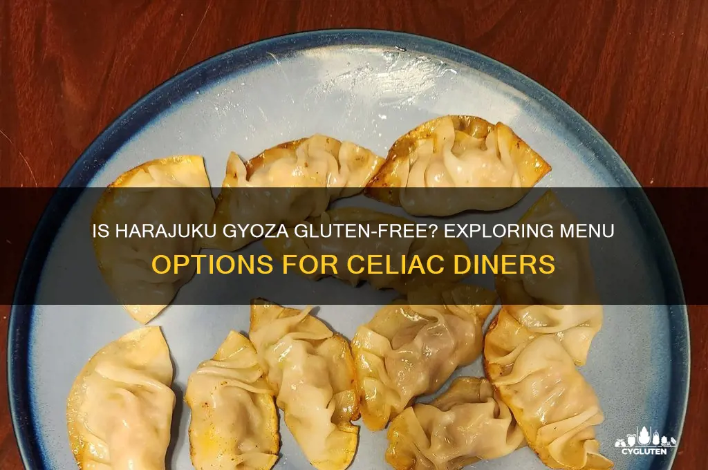 is harajuku gyoza gluten free